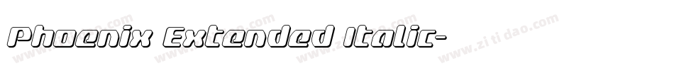 Phoenix Extended Italic字体转换